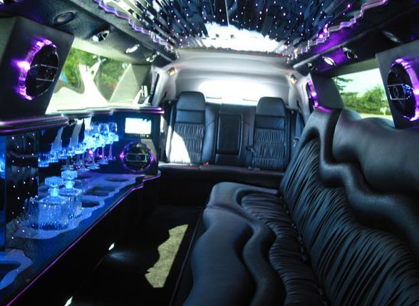 Black Escalade interior